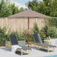Parasol vidaxl avec pôle en bois 150x200 cm taupe