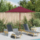 Vidaxl parasol avec poteau en bois 150x200 cm Bordeaux rouge