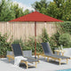 Vidaxl parasol avec poteau en bois 150x200 cm en terre cuite -colored