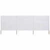 Pare-brise Vidaxl 3 panneaux 400x120 cm tissu blanc