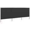 Vidaxx coupe-vent 3 panneaux 400x120 cm tissu anthracite