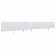 Pare-brise vidaxl 6 panneaux 800x80 cm tissu blanc