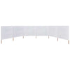 Pare-brise vidaxl 6 panneaux 800x80 cm tissu blanc