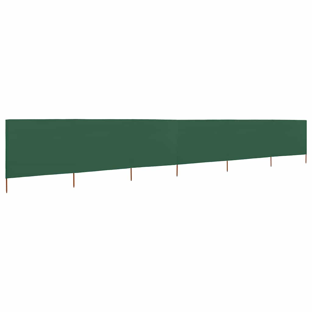 Pare-brise Vidaxl 6 panneaux 800x80 cm tissu vert