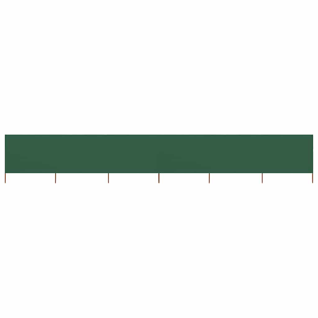 Pare-brise Vidaxl 6 panneaux 800x80 cm tissu vert