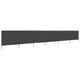 Pare-brise vidaxl 6 panneaux 800x80 cm tissu gris