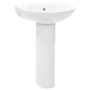 Vidaxl Washingin à pied détaché 520x440x190 mm en céramique blanc - afbeelding 2