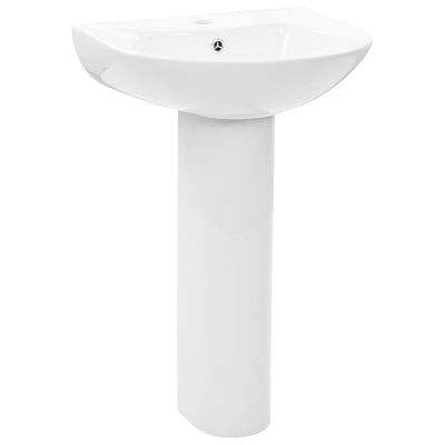 Vidaxl Washingin à pied détaché 520x440x190 mm en céramique blanc