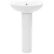 Vidaxl Washingin à pied détaché 520x440x190 mm en céramique blanc - afbeelding 3