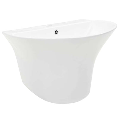 Vidaxl vasque blanche 56 x 48 x 42 cm céramique émaillée