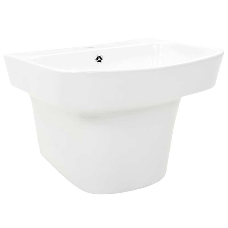 Vidaxl vasque blanche 50 x 45 x 41 cm céramique émaillée