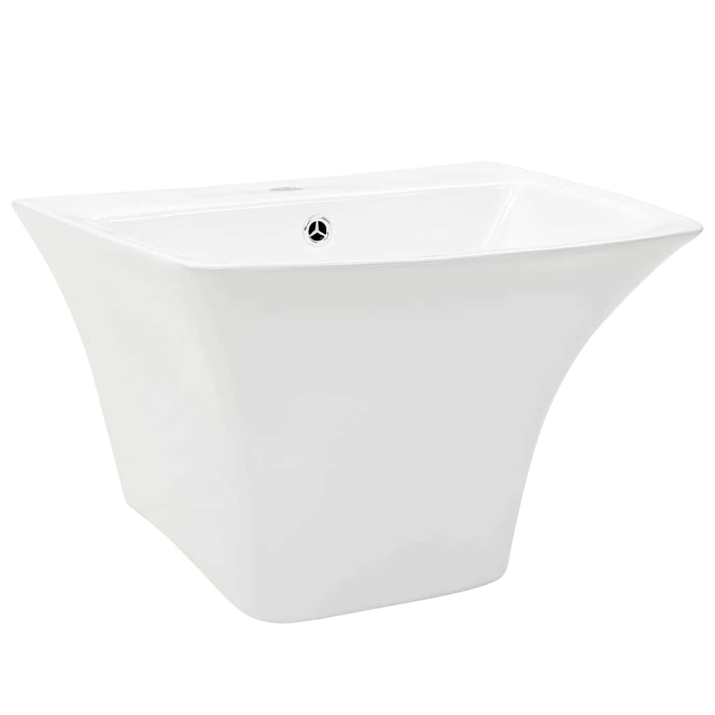 Vidaxl vasque blanche 53 x 44 x 37 cm céramique émaillée