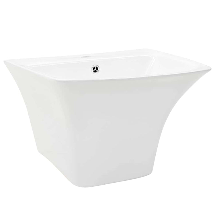 Vidaxl vasque blanche 53 x 44 x 37 cm céramique émaillée