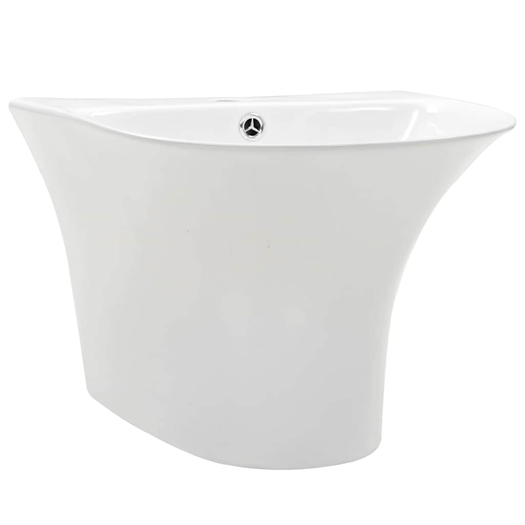 Vidaxl vasque blanche 47 x 45 x 37 cm céramique émaillée