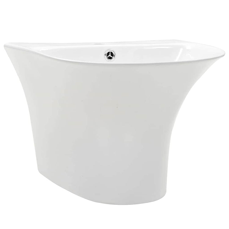 Vidaxl vasque blanche 47 x 45 x 37 cm céramique émaillée