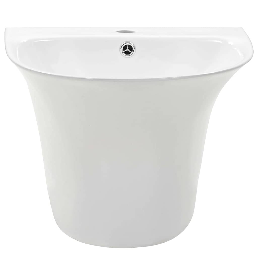 Vidaxl vasque blanche 47 x 45 x 37 cm céramique émaillée