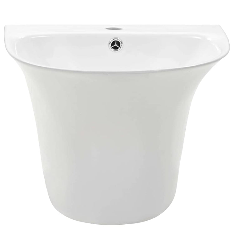 Vidaxl vasque blanche 47 x 45 x 37 cm céramique émaillée
