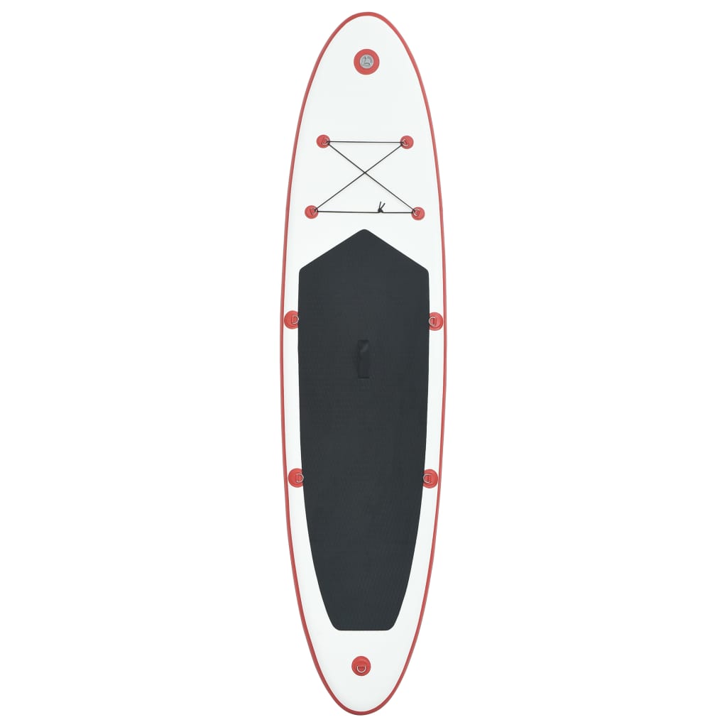 Vidaxl stand-up paddleboard gonflable rouge et blanc