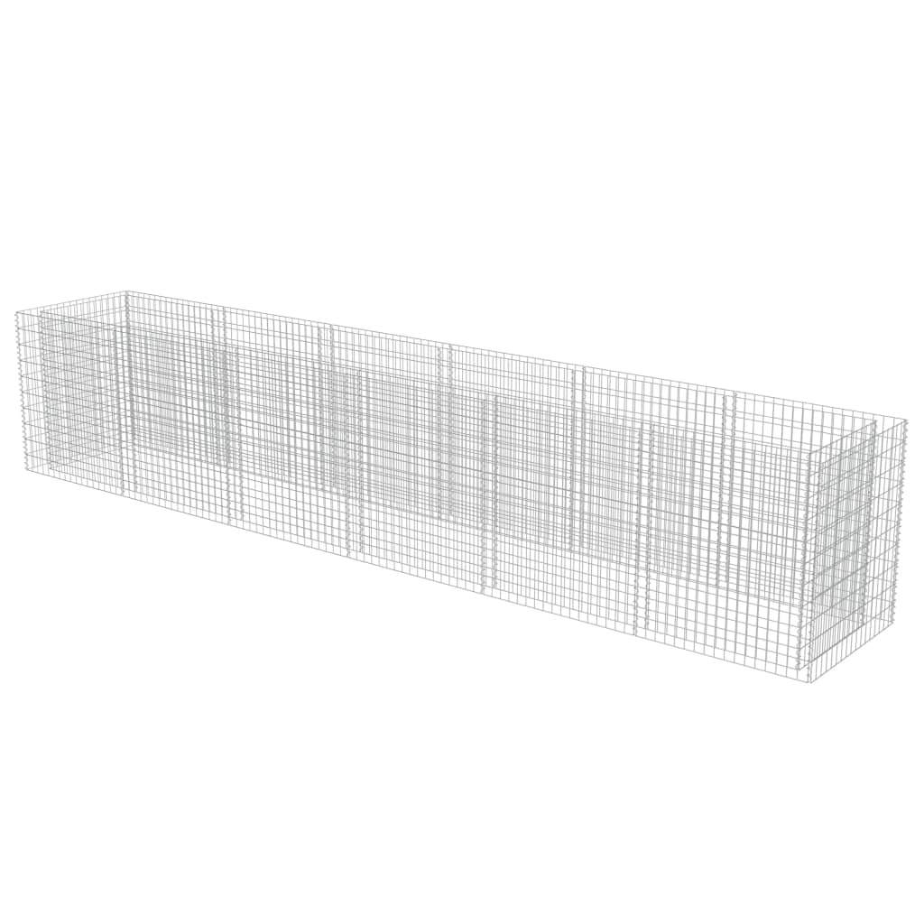 Vidaxl Gabion Planning Boîte augmentée 540x90x100 cm en acier galvanisé