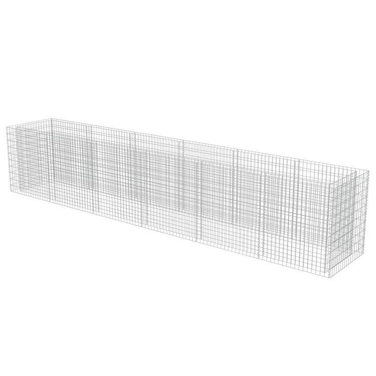 Vidaxl Gabion Planning Boîte augmentée 540x90x100 cm en acier galvanisé