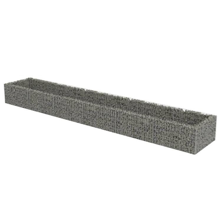 Vidaxl Gabion Planter surélevé 540x90x50 cm en acier galvanisé