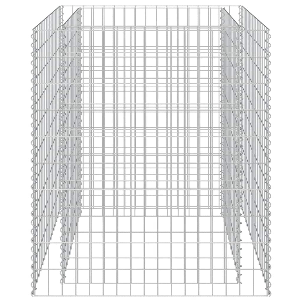 Vidaxl Gabion Planter insenté 90x90x100 cm en acier galvanisé
