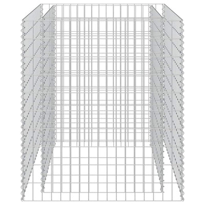 Vidaxl Gabion Planter insenté 90x90x100 cm en acier galvanisé