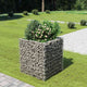 Vidaxl Gabion Planter insenté 90x90x100 cm en acier galvanisé