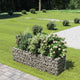 Vidaxl Gabion Planter surélevé 180x50x50 cm en acier galvanisé