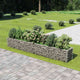 Vidaxl Gabion Planter insenté 360x50x50 cm en acier galvanisé