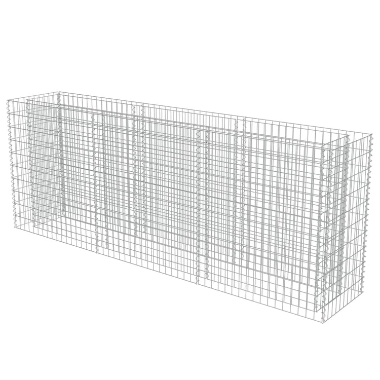Vidaxl Gabion Planter surélevé 270x50x100 cm en acier galvanisé
