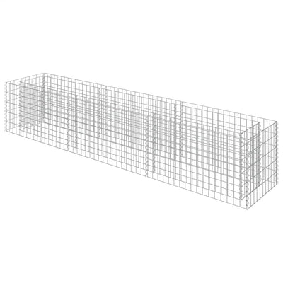 Vidaxl Gabion Planter surélevé 270x50x50 cm en acier galvanisé