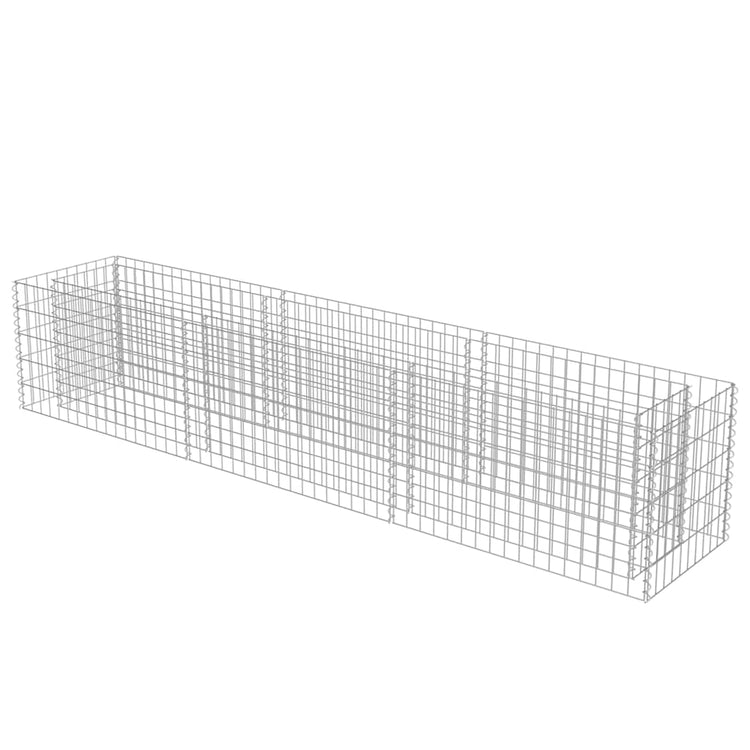 Vidaxl Gabion Planter surélevé 270x50x50 cm en acier galvanisé