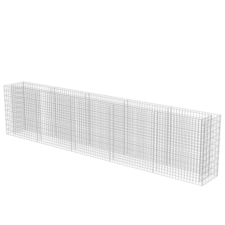 Vidaxl Gabion Planter insensible 450x50x100 cm en acier galvanisé