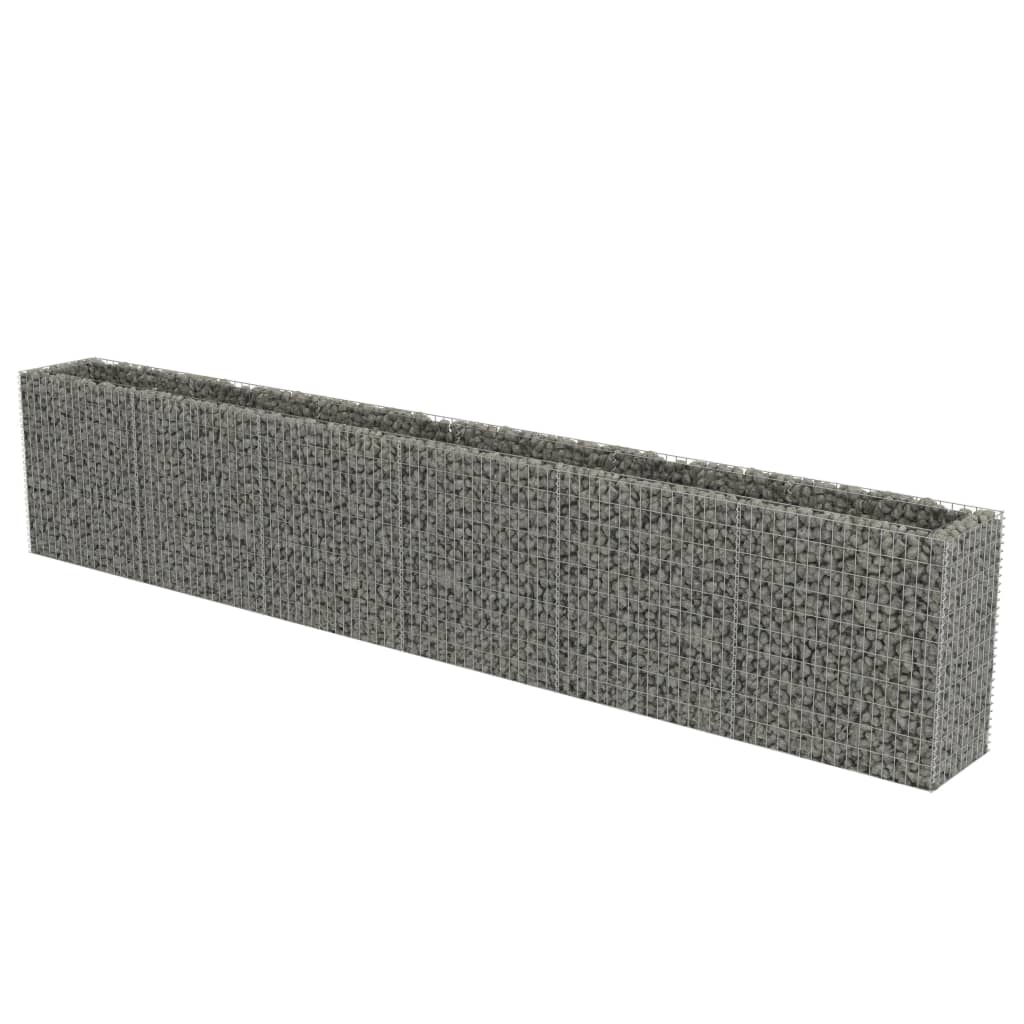 Vidaxl Gabion Planning Boîte augmentée 540x50x100 cm en acier galvanisé