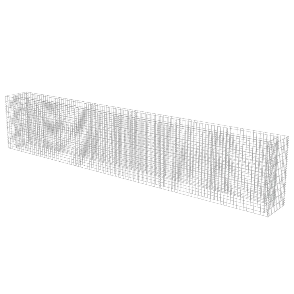 Vidaxl Gabion Planning Boîte augmentée 540x50x100 cm en acier galvanisé