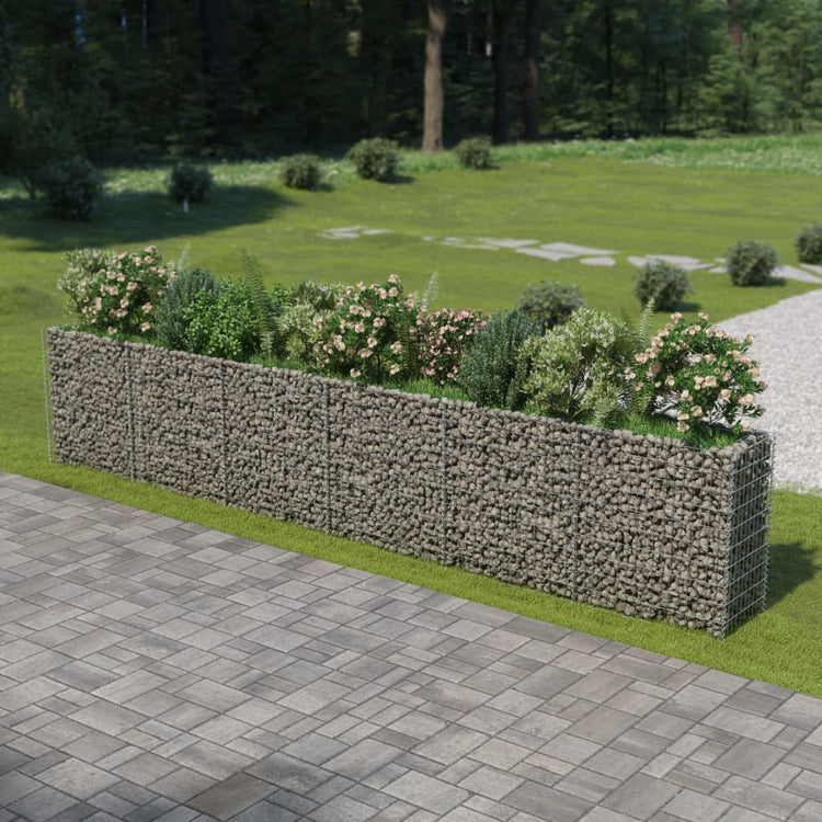 Vidaxl Gabion Planning Boîte augmentée 540x50x100 cm en acier galvanisé