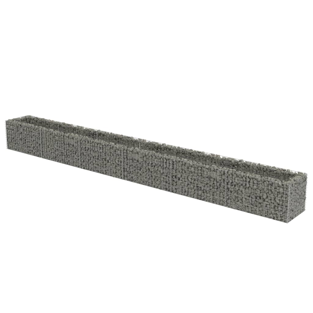 Vidaxl Gabion Planter surélevé 540x50x50 cm en acier galvanisé