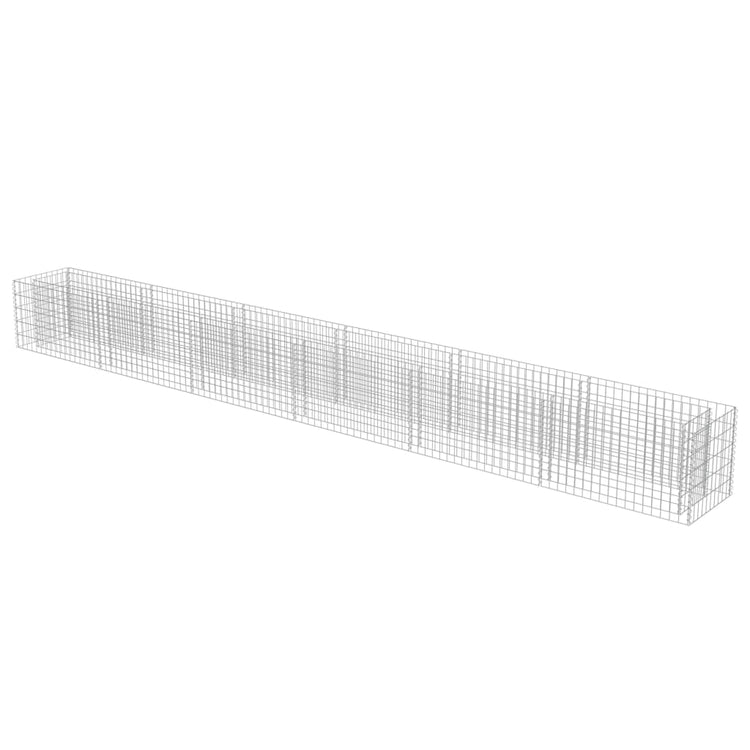 Vidaxl Gabion Planter surélevé 540x50x50 cm en acier galvanisé