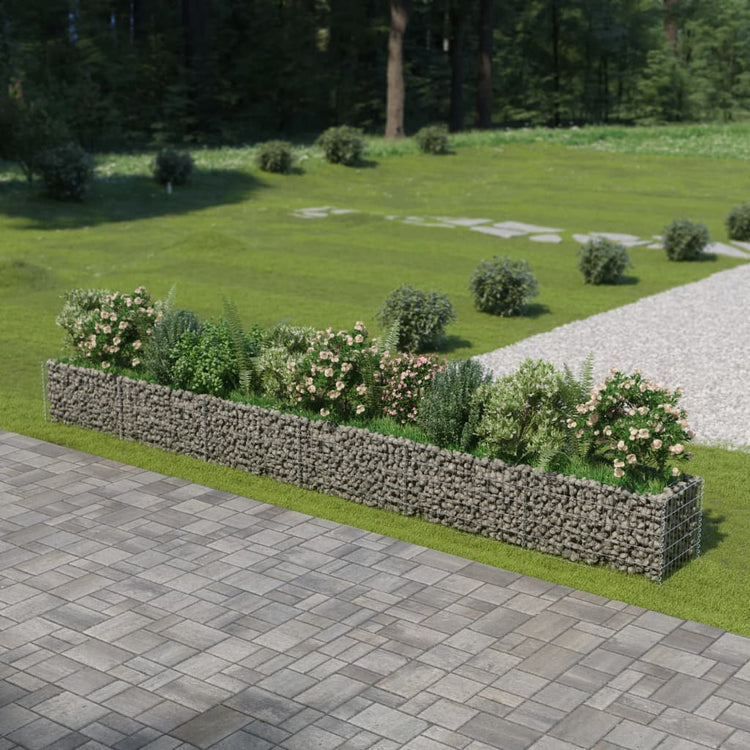 Vidaxl Gabion Planter surélevé 540x50x50 cm en acier galvanisé