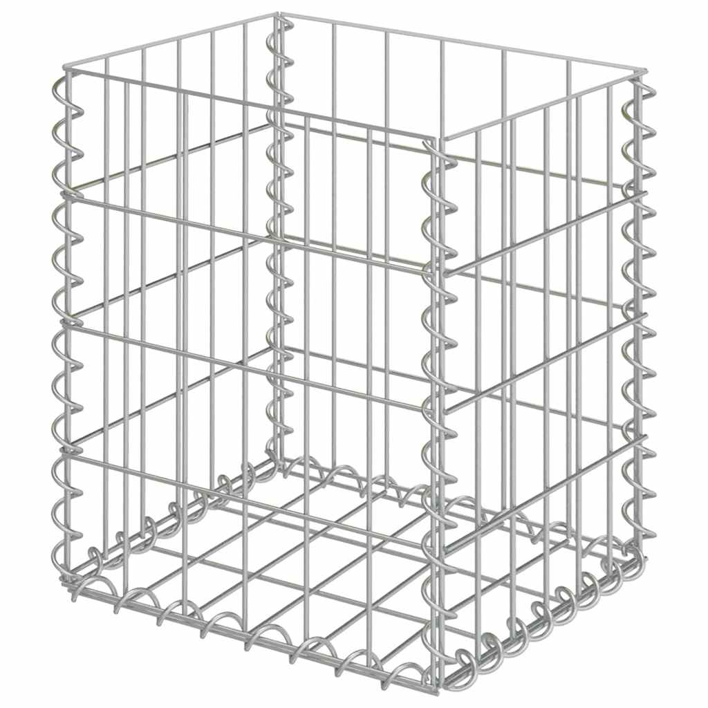 Gabions Vidaxx 2 pcs 30x30x40 cm acier galvanisé