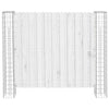 Vidaxl poteau de clôture 2 pcs argent 20 x 20 x 190 cm métal