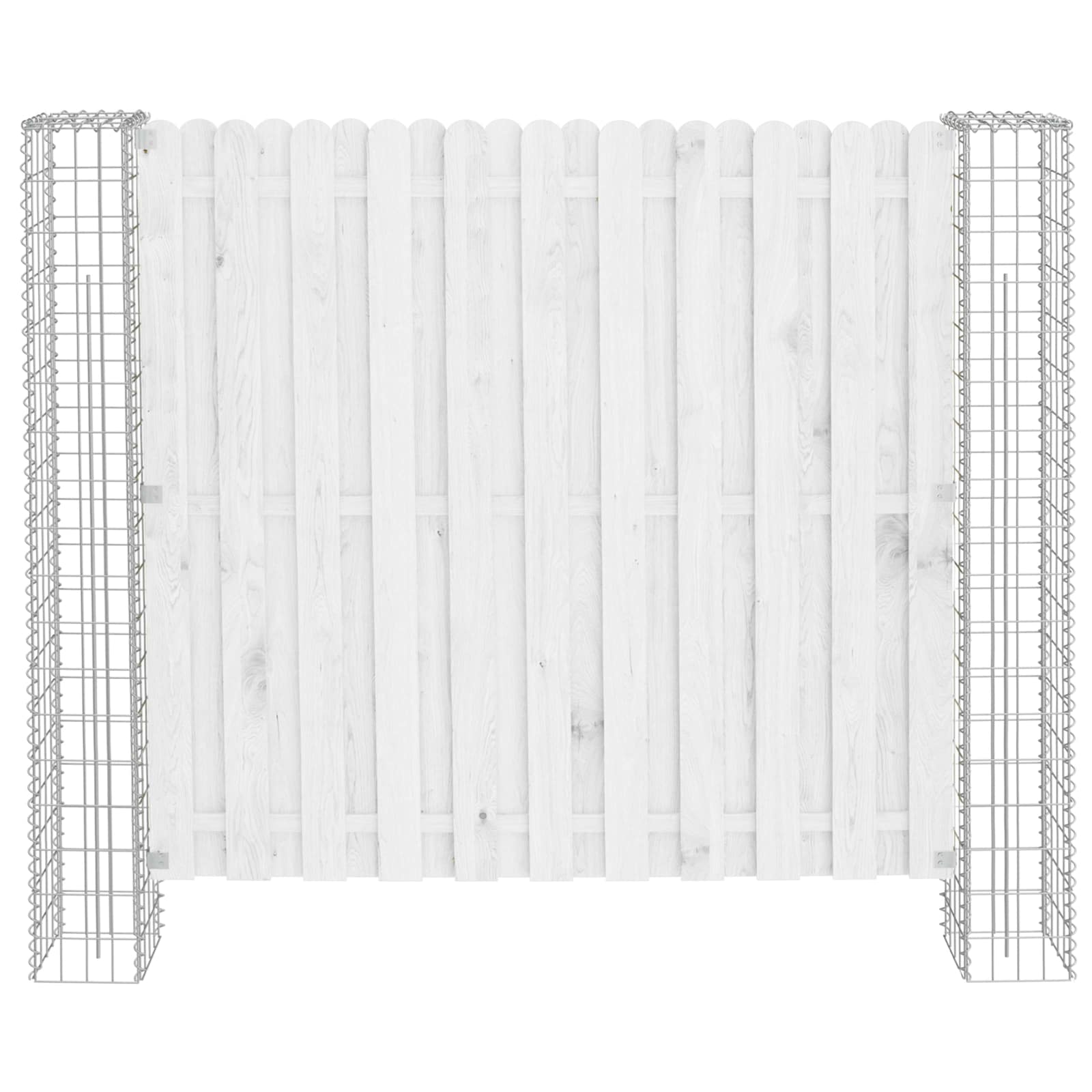 Vidaxl poteau de clôture 2 pcs argent 20 x 20 x 190 cm métal