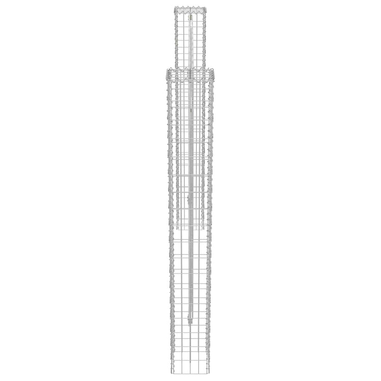 Vidaxl poteau de clôture 2 pcs argent 20 x 20 x 190 cm métal