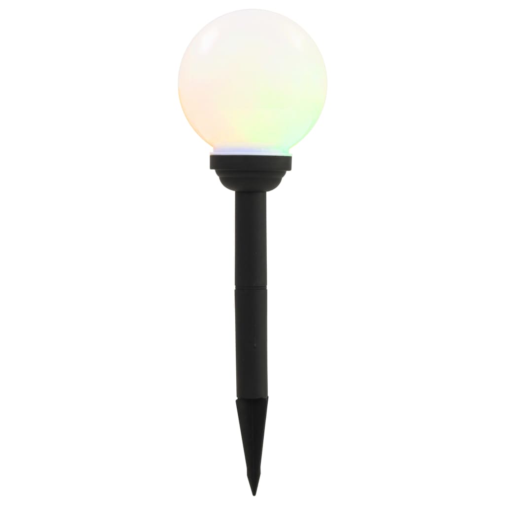 Lampes solaires LED Vidaxl autour de 15 cm RVB 4 STS