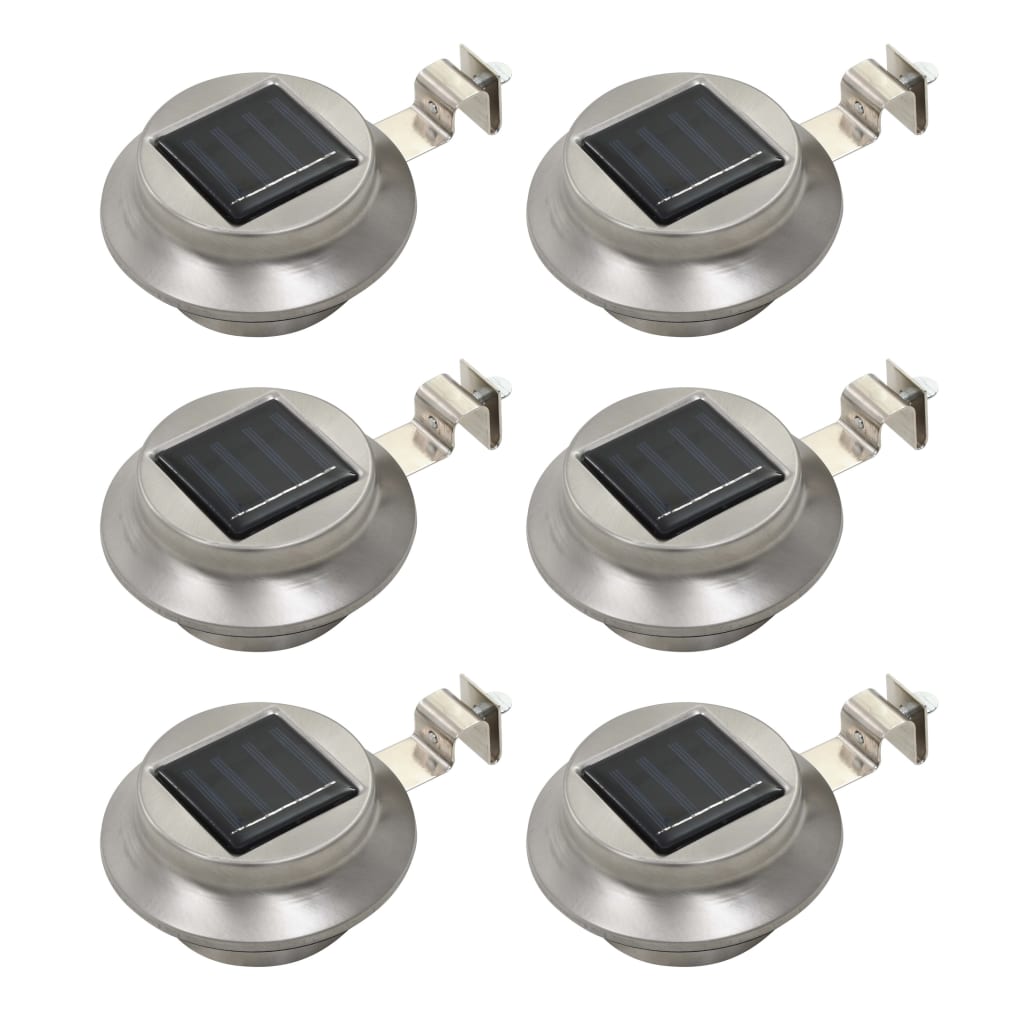 Lampes solaires LED vidaxl autour de 12 cm blancs 6 m