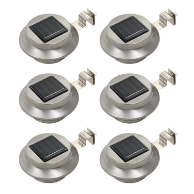 Lampes solaires LED vidaxl autour de 12 cm blancs 6 m