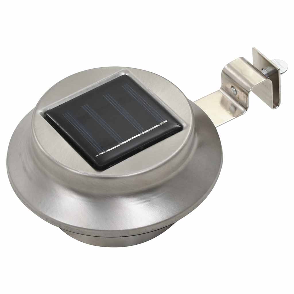 Lampes solaires LED vidaxl autour de 12 cm blancs 6 m