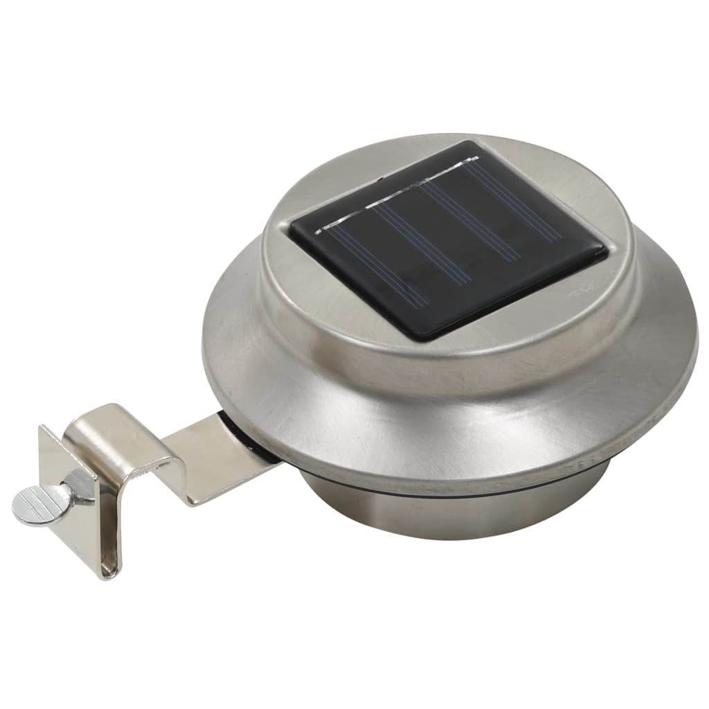 Lampes solaires LED vidaxl autour de 12 cm blancs 6 m