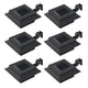 Lampes solaires LED vidaxl carrés de 12 cm noirs 6 sts